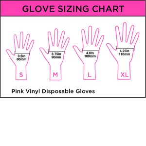 Pink COLLECTION NITRILE GLOVES LARGE